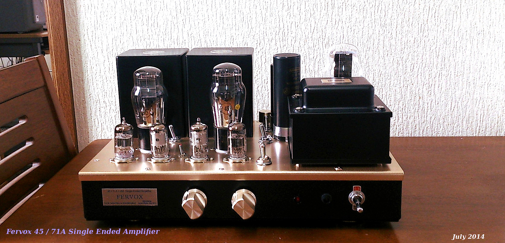 Fervox 45/71A Single Ended Amplifier July 2014