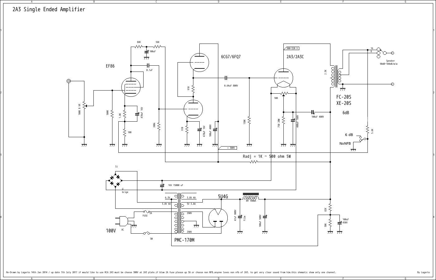 2A3 Single Ended Amplifier D.I.Y