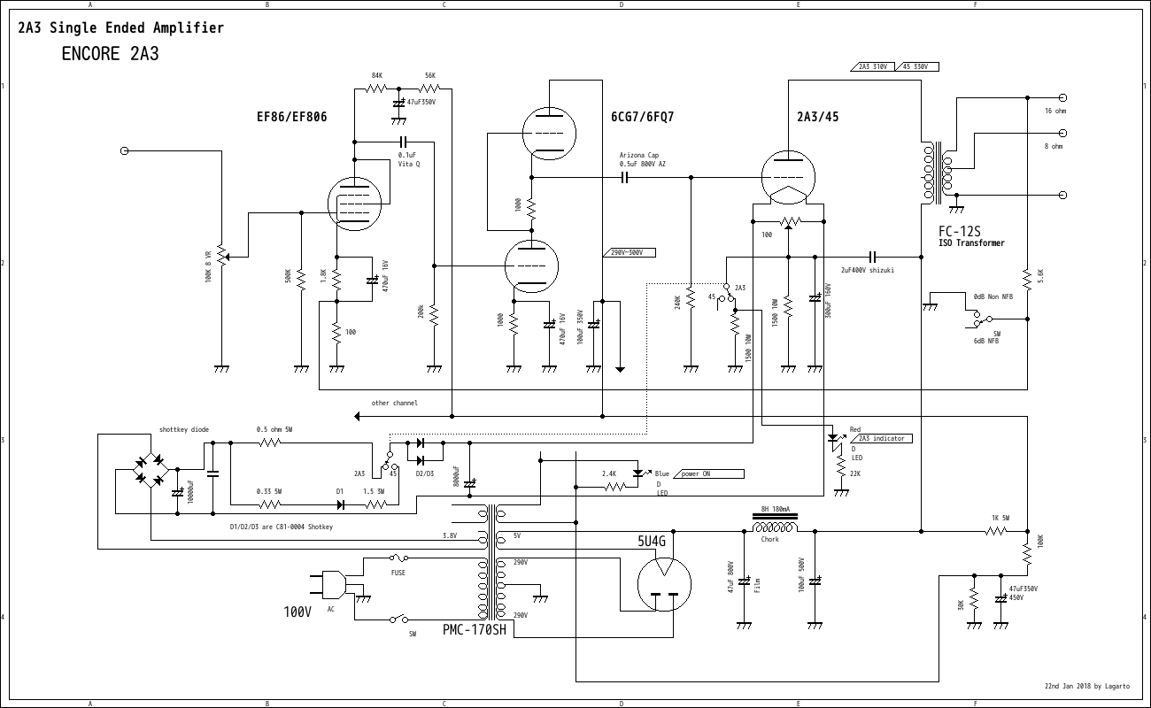 2018 2A3 single ended amplifier