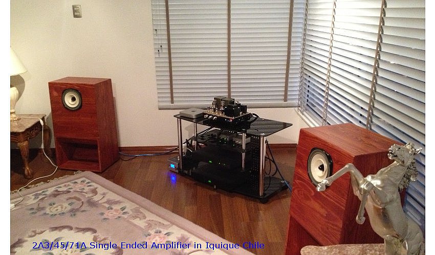 2A3/45/71A Single Ended Amplifier in Chile 2013