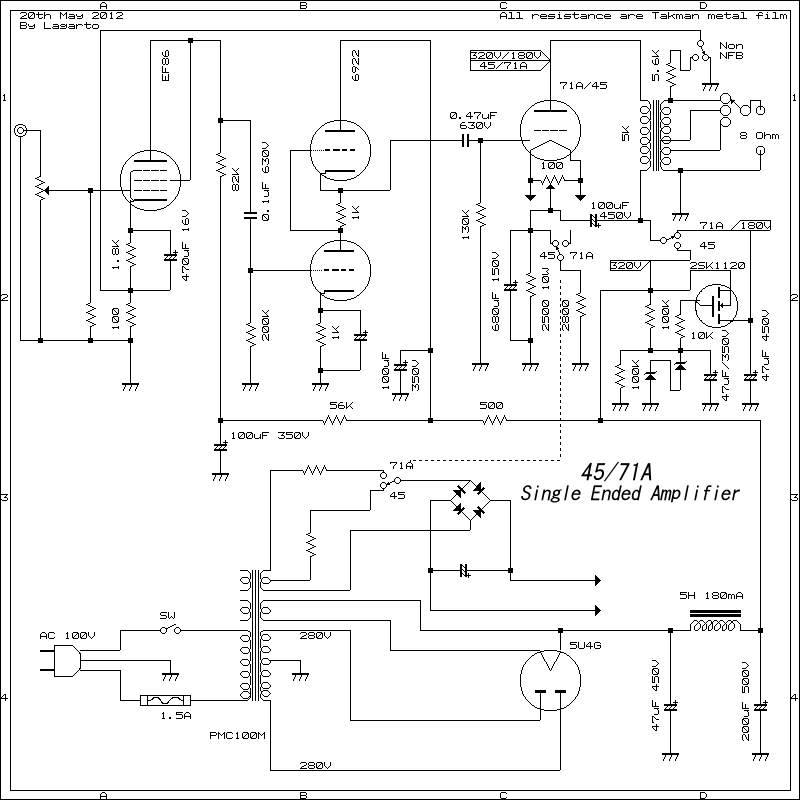 45/71A Single Ended Amplifier