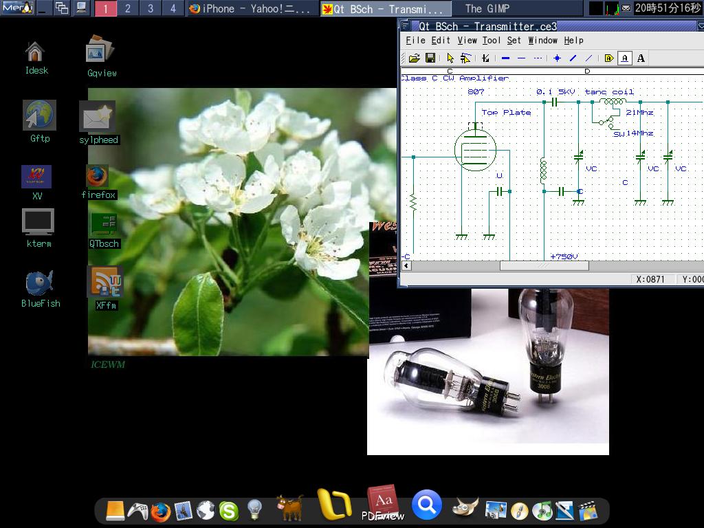 ICEWM + Idesk + Wbar