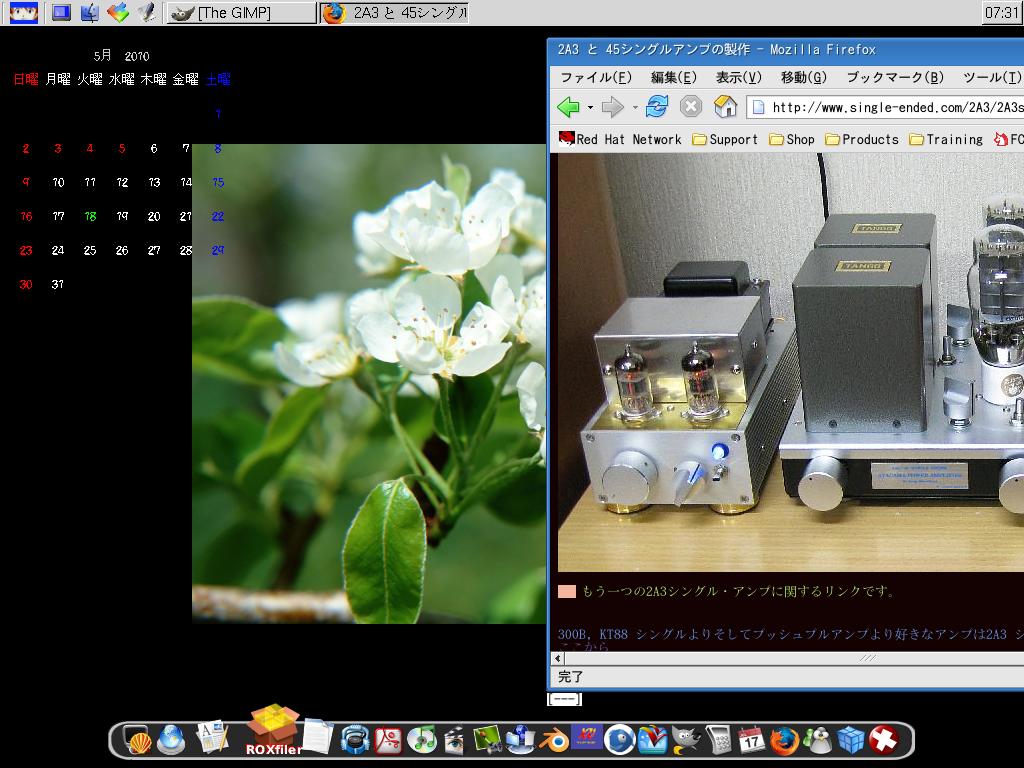 fbpanel + pekwm + wbar 