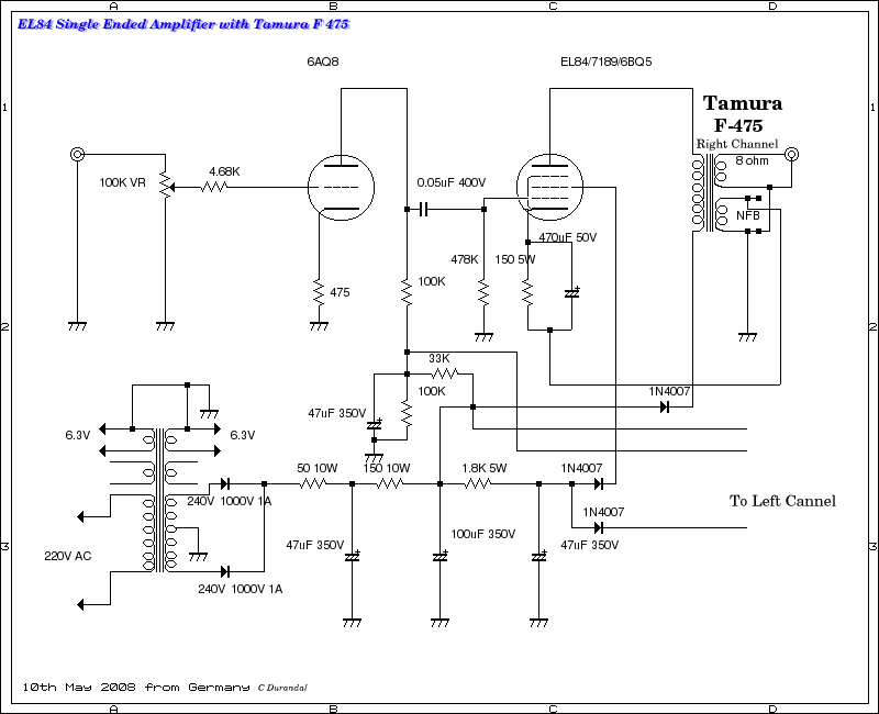 EL84 SE modificated by Mr Carlos Durandal