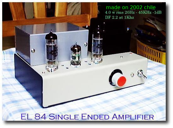 1st EL84 Single Ended Amplifier