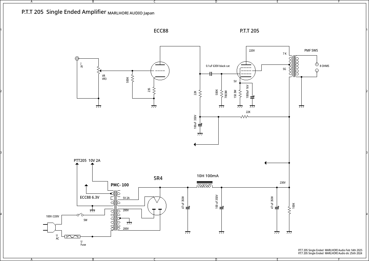 PTT205 single ended amplifier 