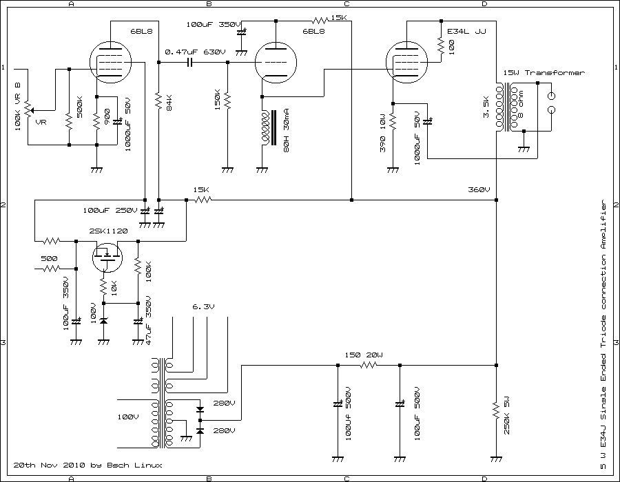 E34L Single Ended Amplifier 2010 Nov