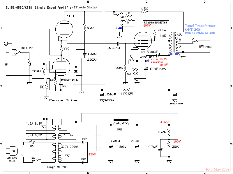 EL156 triode connection 